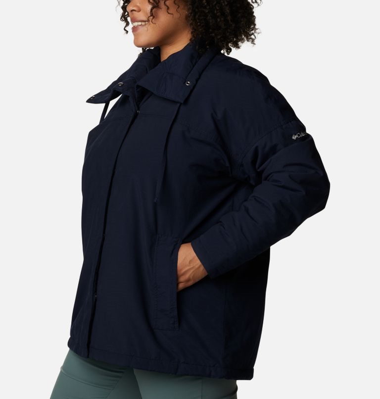 Women's Columbia Maple Hollow Insulated Jackets Navy | Plus Size CA-HA64L